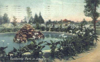 California Park, carte poștală din California