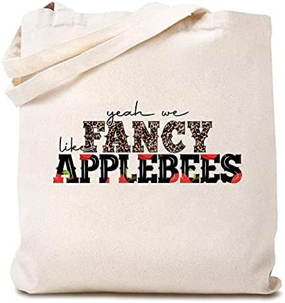 Fancy ca Applebees într -o nopți de noapte cu geantă amuzantă pentru cumpărături pentru cumpărături pentru prieteni