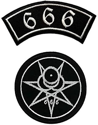 Drăguț Vrăjitor cu patch Diavol 666 Fier brodat pe Pats Hat Pin