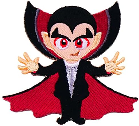Contele Dracula Jr. Fier brodat pe Patch Vampire Cartoon Rucsac Jeall Jean