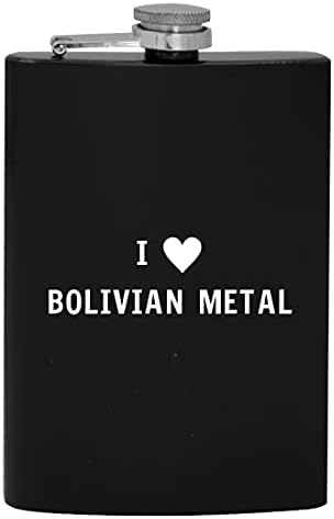 Am inima dragoste Bolivian Metal-8oz Hip băut alcool balon